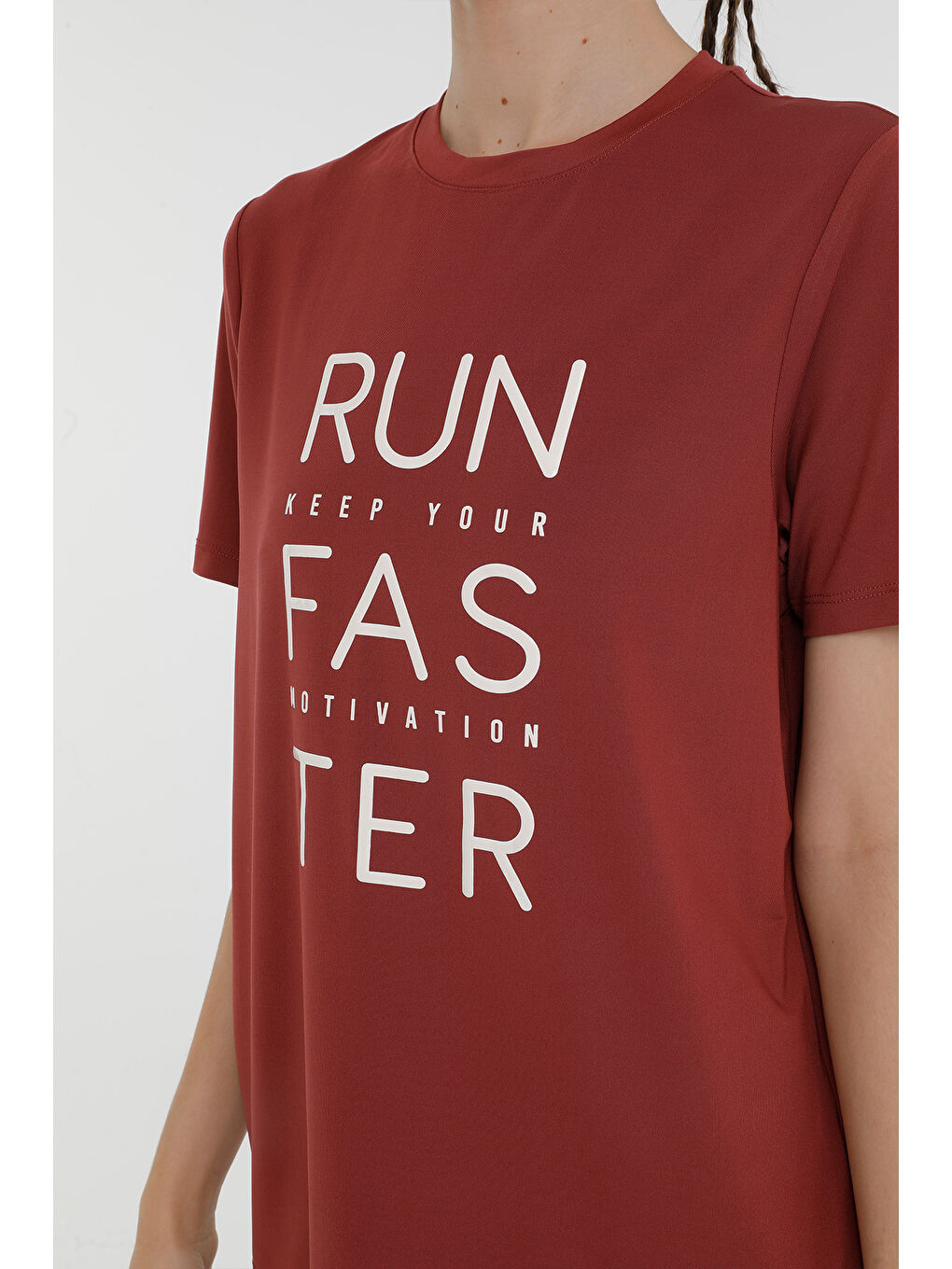 Bordo WL MISTY 11GCX300 3PR PASTEL BORDO Kadın Kısa Kol T-Shirt-2