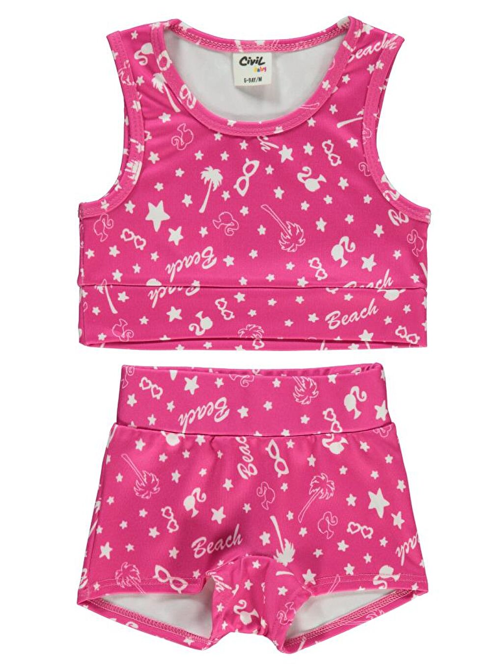 Pembe Baby Kız Bebek Mayo 6-18 Ay