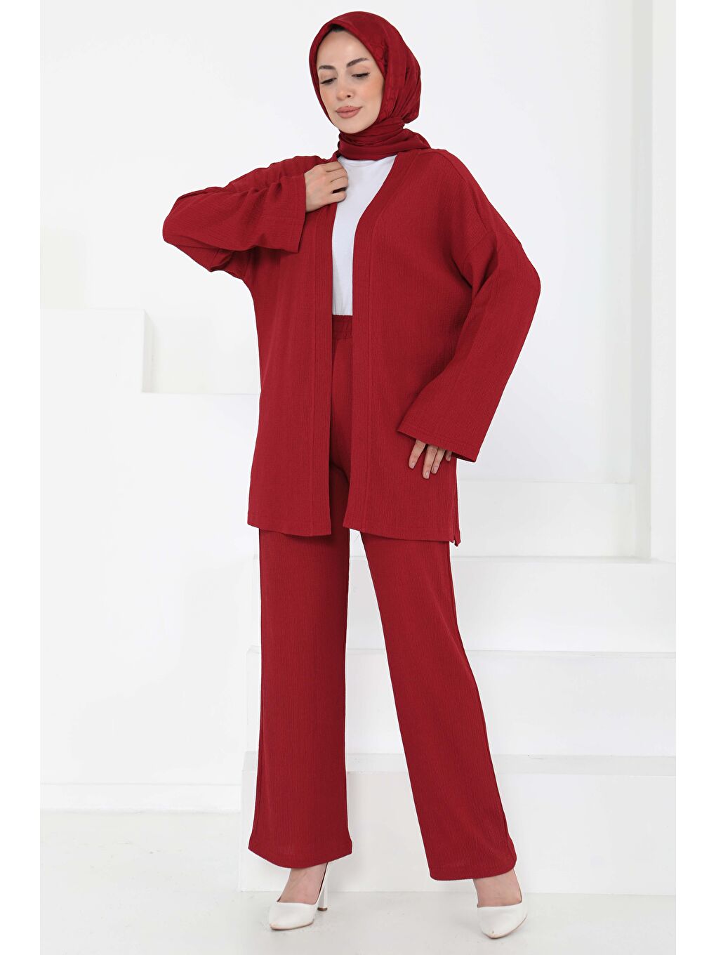 Cepli Kimono Takım Bordo - 27131
