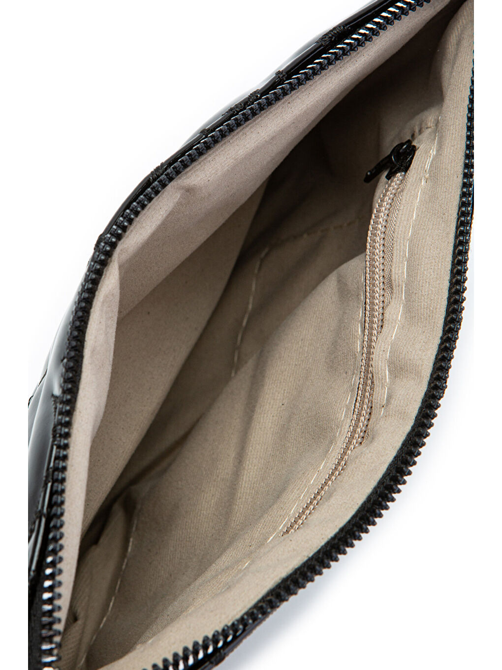 Yıldız Dikişli Clutch Star Kadın Çanta Siyah Rugan-3