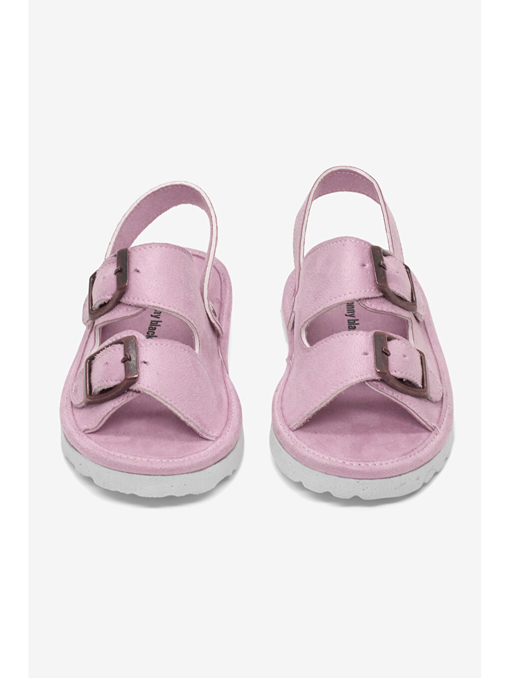 Pembe Çocuk Unisex Pudra Rahat Kalıp Çift Tokalı Bebe Paitk Sandalet-2