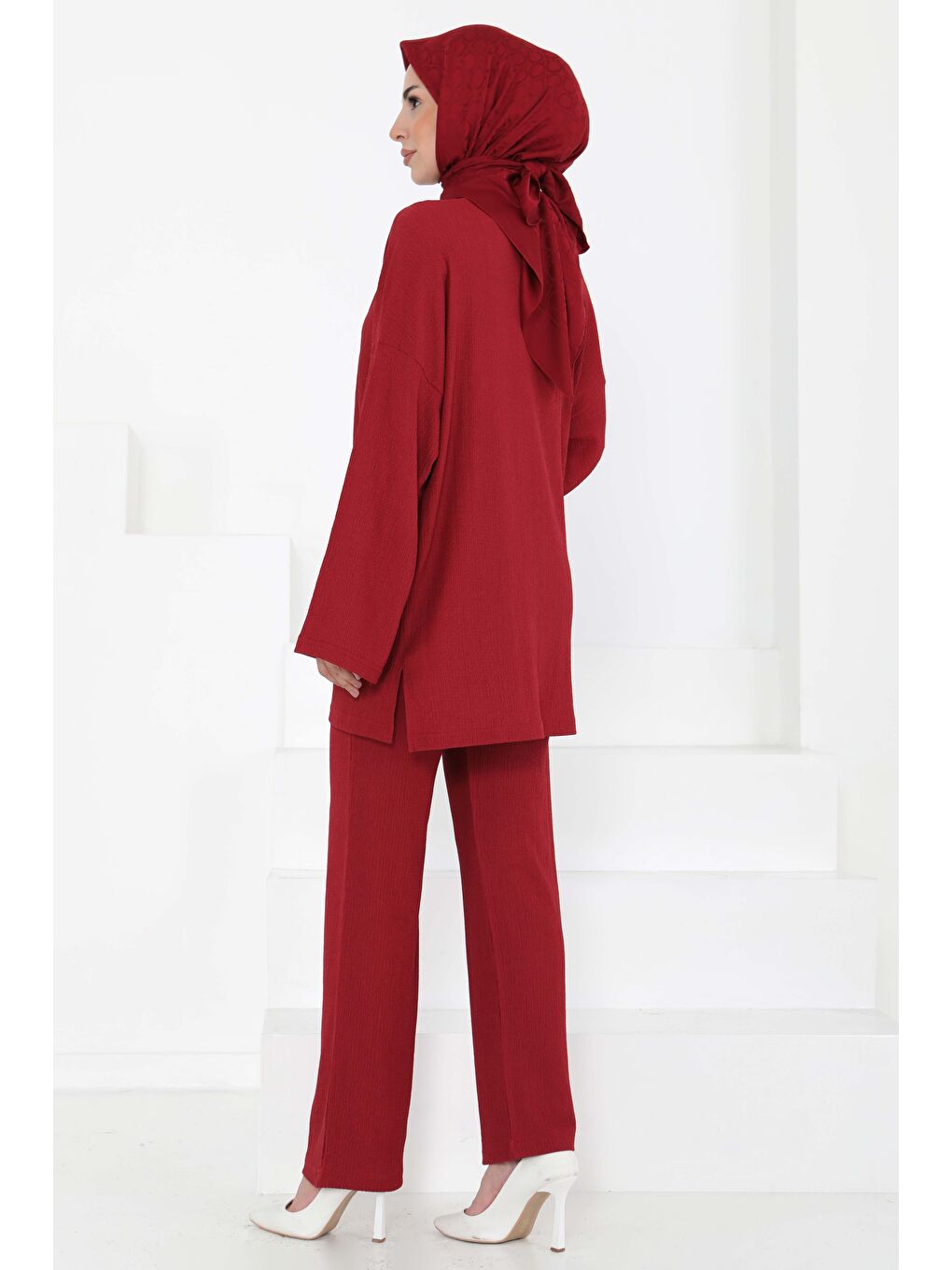 Cepli Kimono Takım Bordo - 27131-7