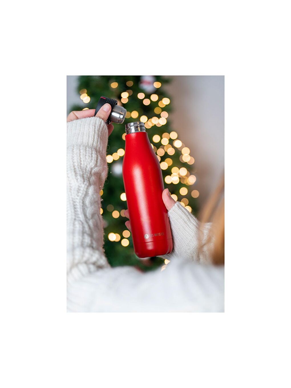 Kırmızı Isı Yalıtımlı Çelik Termos Matara 500ML Rouge-3