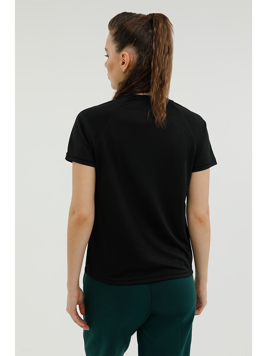 W-TARA T-SHIRT 2PR Siyah Kadın Kısa Kol T-Shirt-1