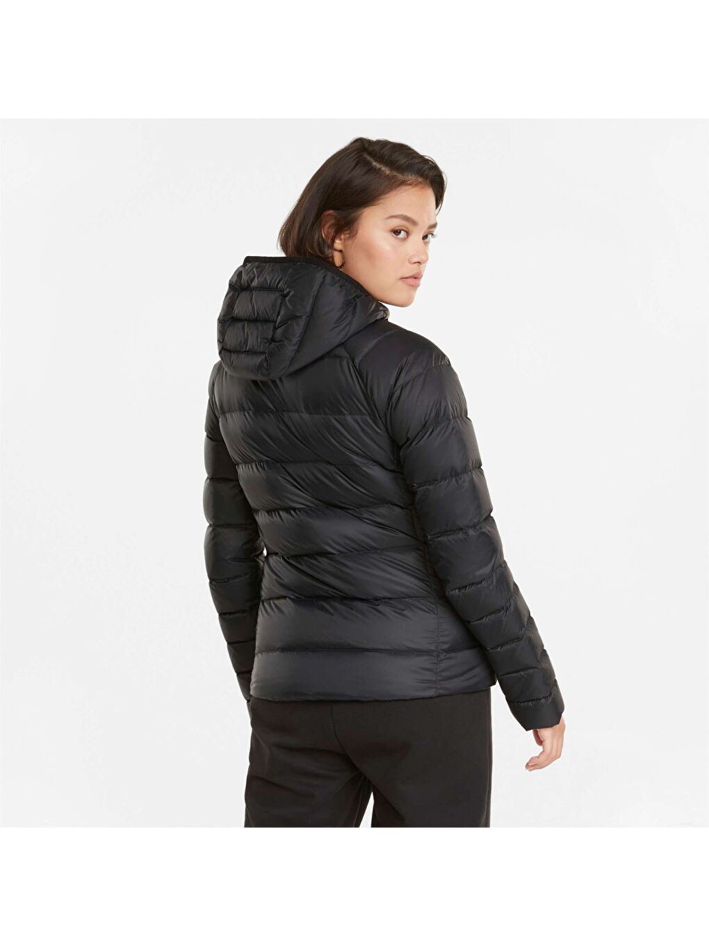 Siyah PWRWarm packLITE Kadın Dolgulu Mont-2