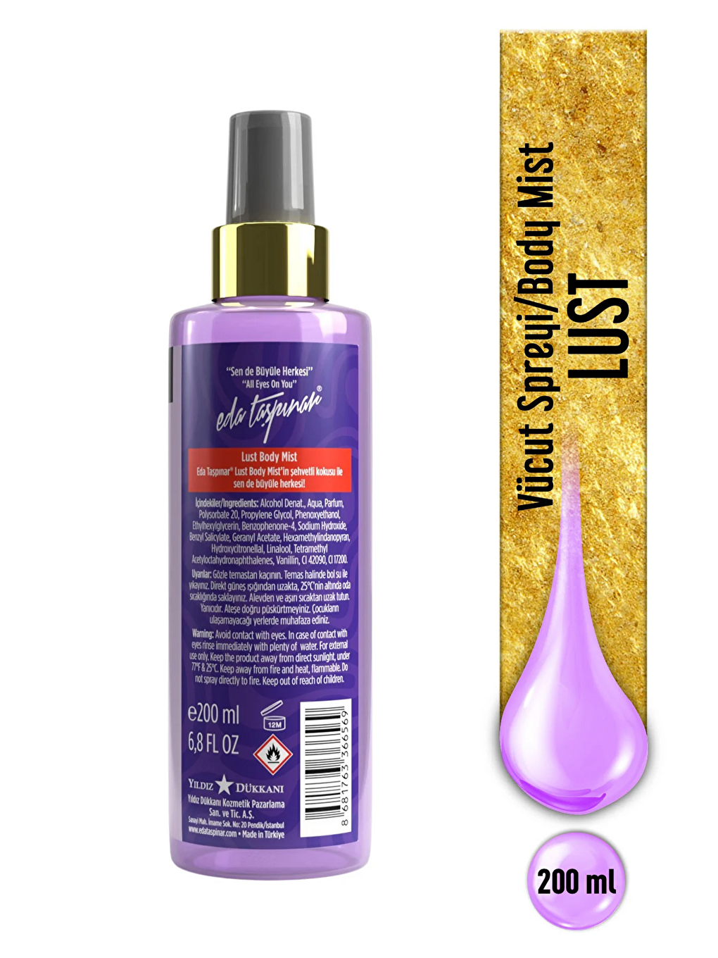 Lust Body Mist, Amazon’un Vahşi Kokusu, 200ml.-1