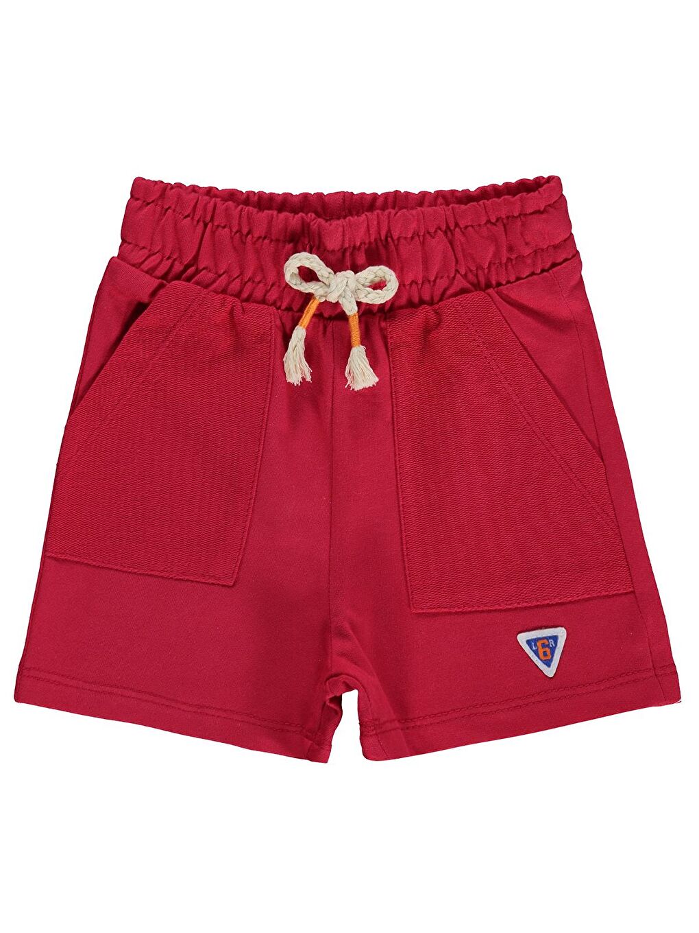 Boys Çift Cepli 2-5 Yaş Şort - Kırmızı 3-4 Yaş