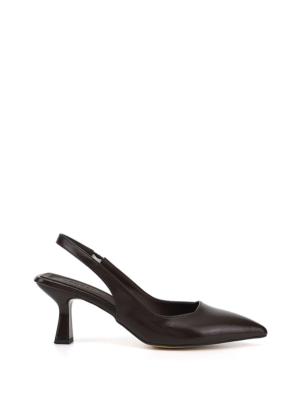 Kahverengi Kadın KAHVERENGİ Sivri Burun Kadeh Ökçe Arkası Açık Ayakkabı