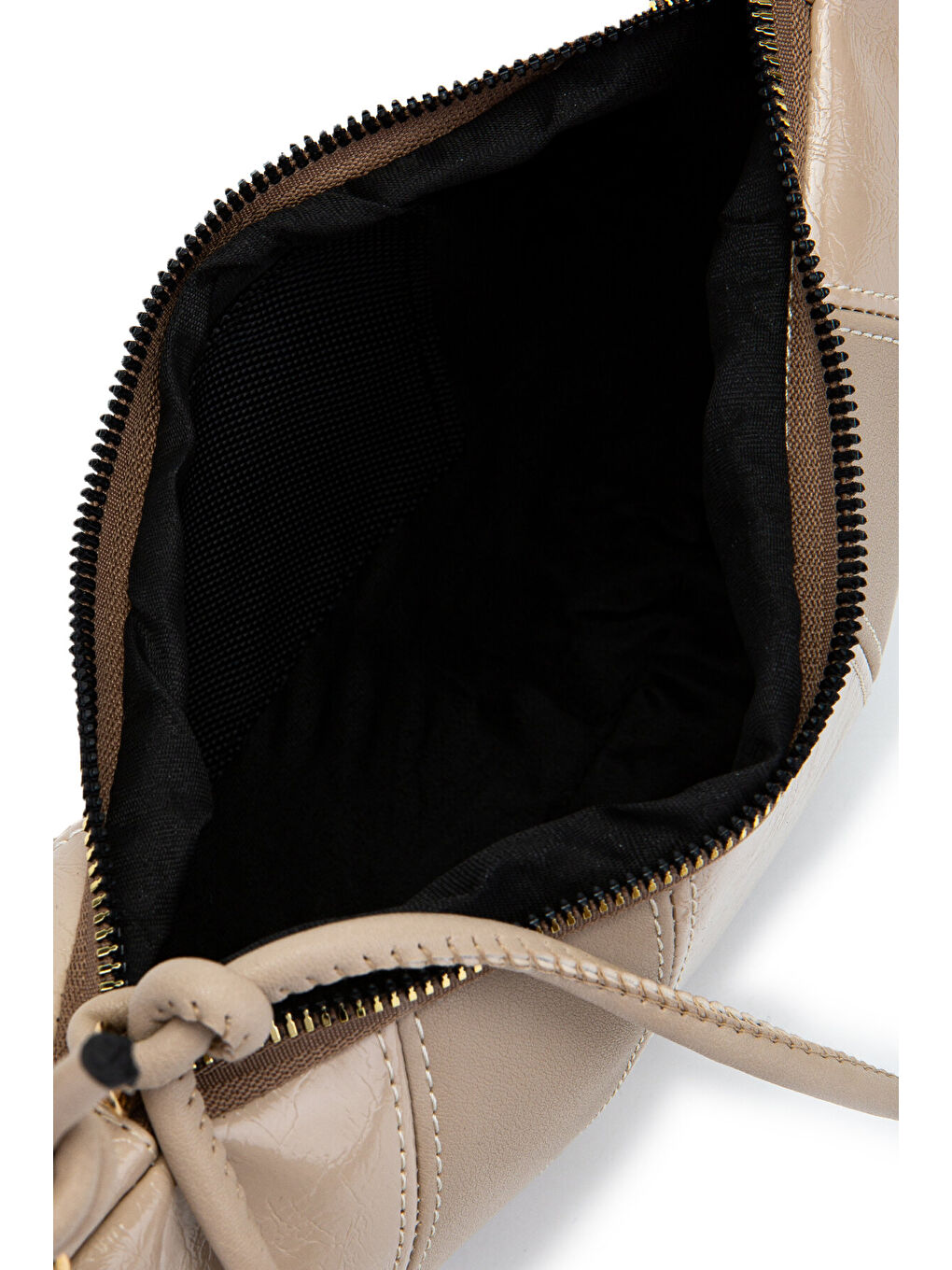 İp Sarkıt Detaylı Suni Deri Bohem Tarz Wade Kadın Çapraz Çanta Bej-4