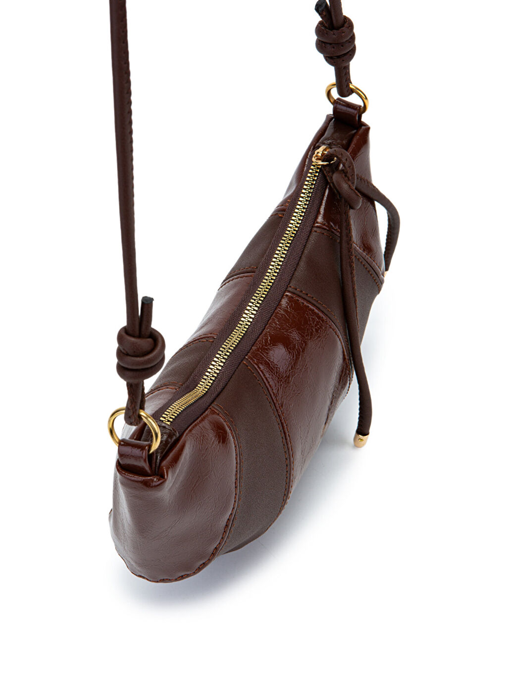 İp Sarkıt Detaylı Suni Deri Bohem Tarz Wade Kadın Çapraz Çanta Kahverengi-3