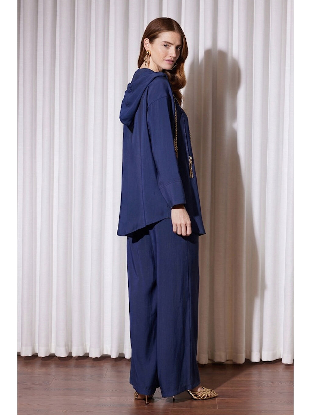 Missemramiss Cristello Kap Pantolonlu Takım 5147 Lacivert-3