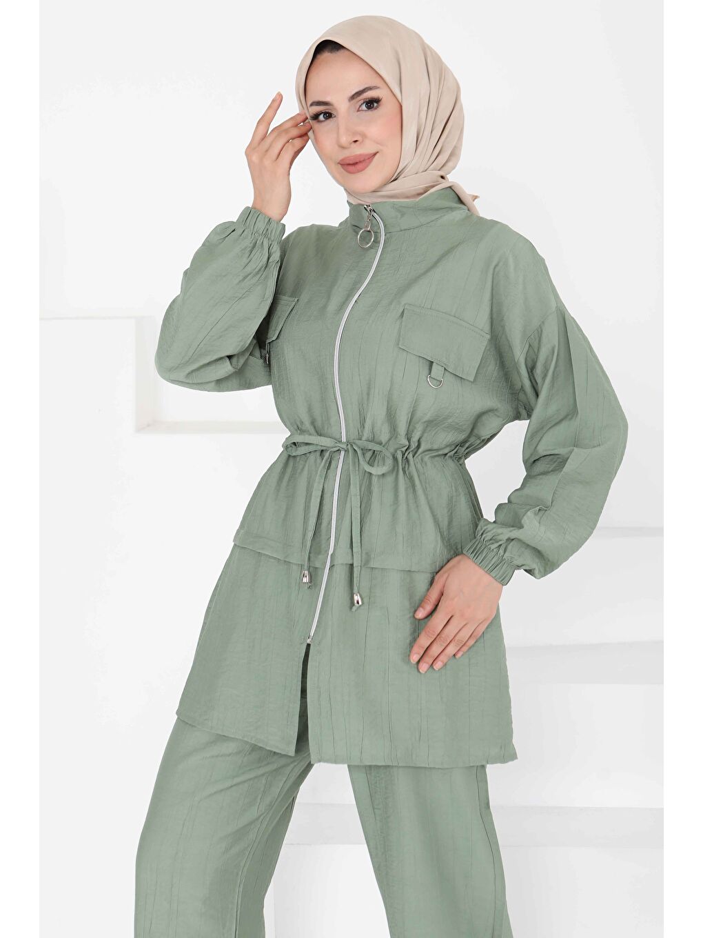 Beli Bağlamalı İkili Takım Yeşil - 27181-4