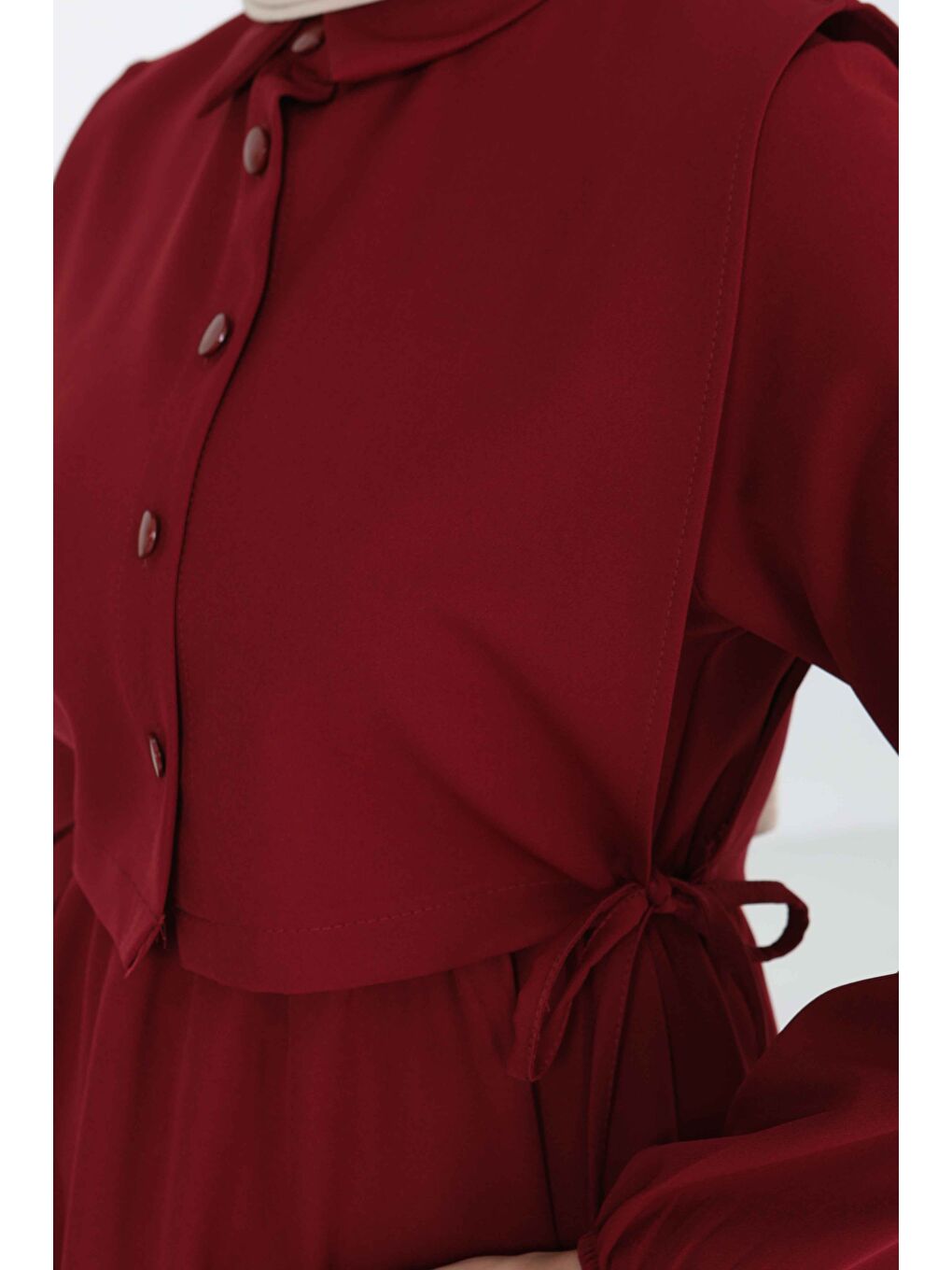 İkili Elbise Takım Bordo - 27184-5