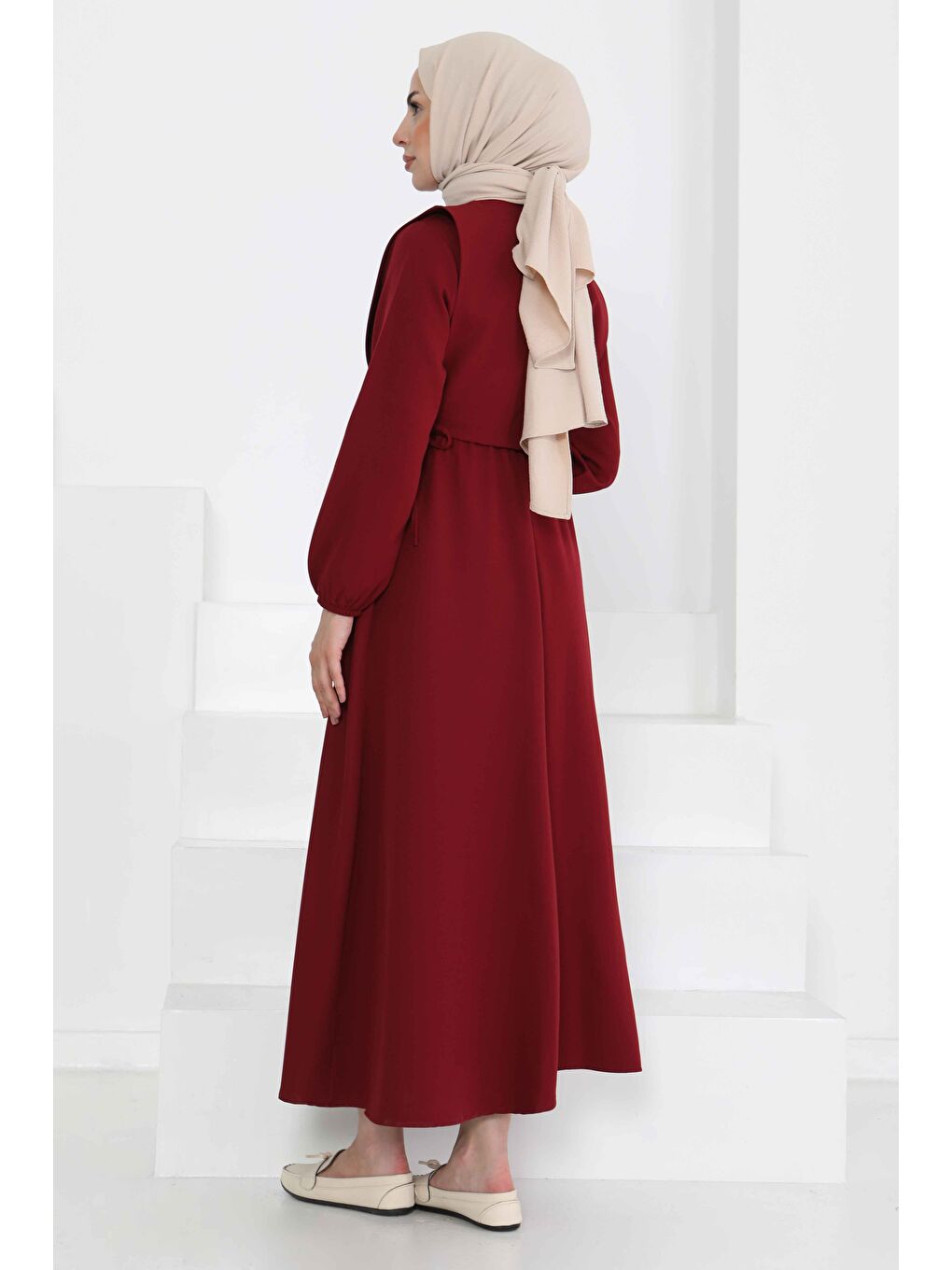 İkili Elbise Takım Bordo - 27184-6