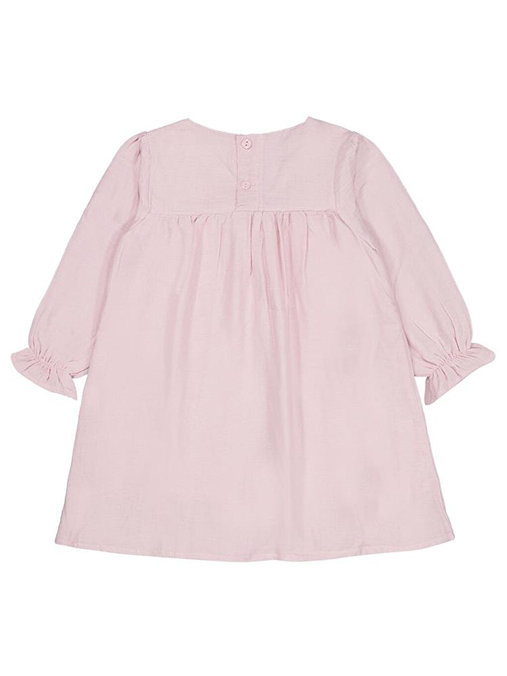 Girls Fiyonklu 2-5 Yaş Elbise - Pembe 4-5 Yaş-2