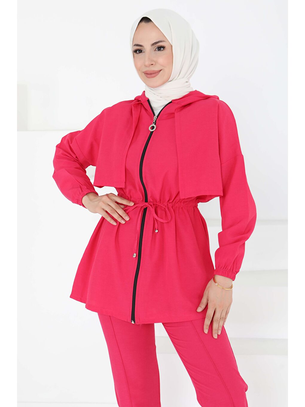 Fuşya Önden Bağlamalı İkili Takım Fusya - 27073-2