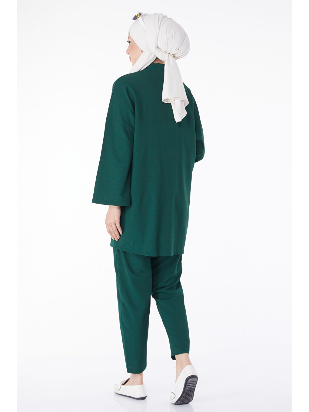 Yeşil Hırka Pantolon İkili Takım Zümrüt - 27115-3