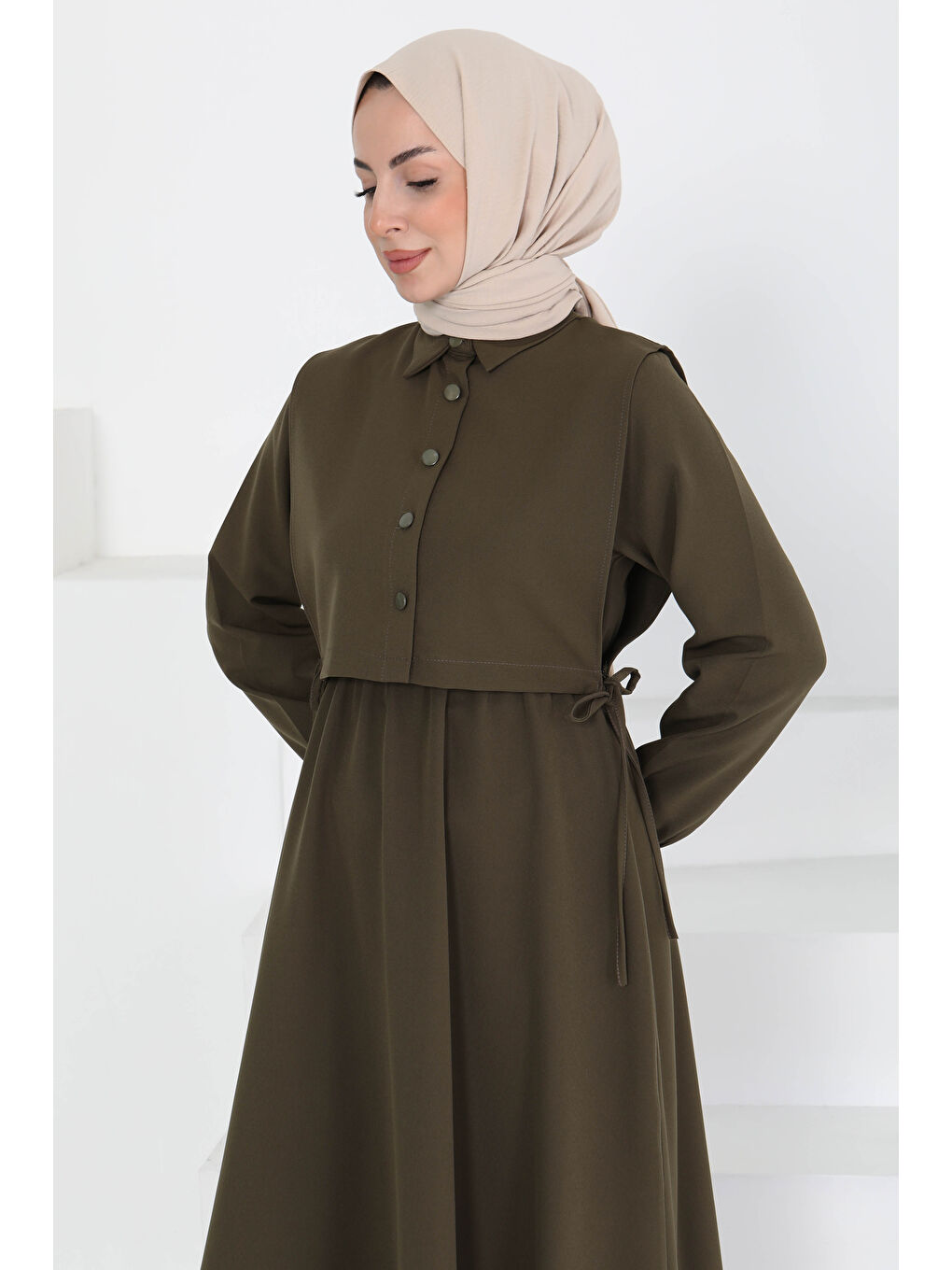 İkili Elbise Takım Haki - 27184-2