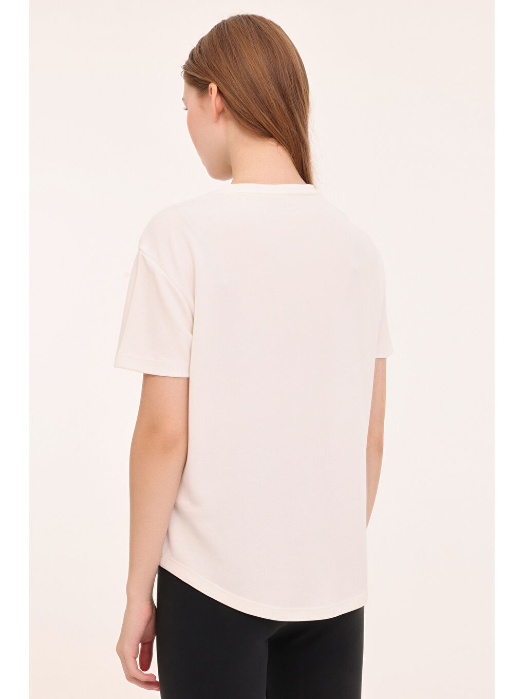 Bej W-NICOLE T-SH 4PR Ekru Kadın Kısa Kol Tişört-1