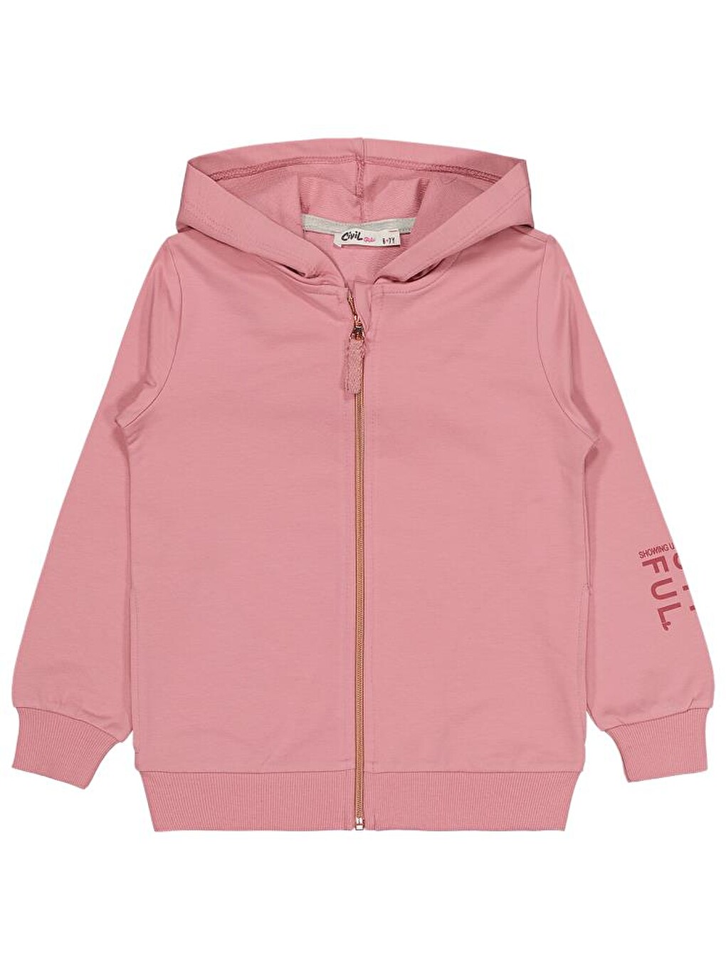 Girls Basic 10-13 Yaş Hırka - Pembe 12-13 Yaş