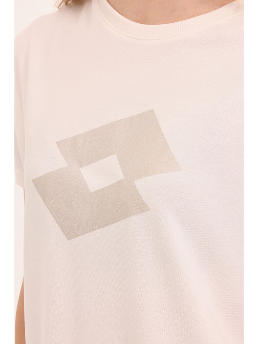 Bej W-NICOLE T-SH 4PR Ekru Kadın Kısa Kol Tişört-3