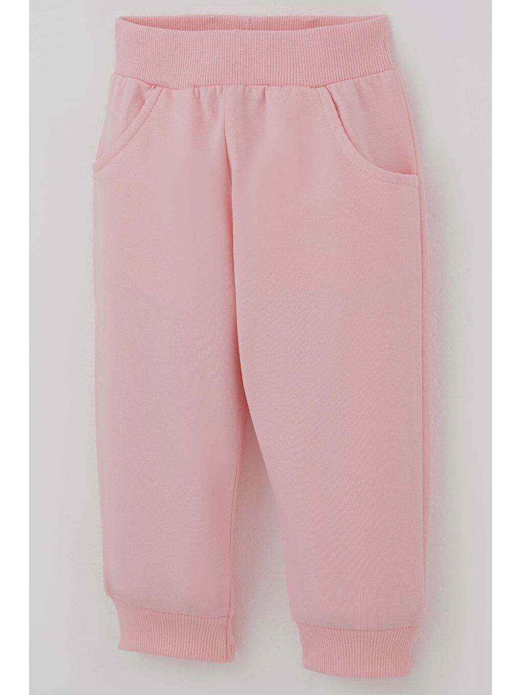 Ekru Kız Bebek Eşofman Takımı Pembe Çiçek Desenli Krem (6 Ay-2 Yaş)-6