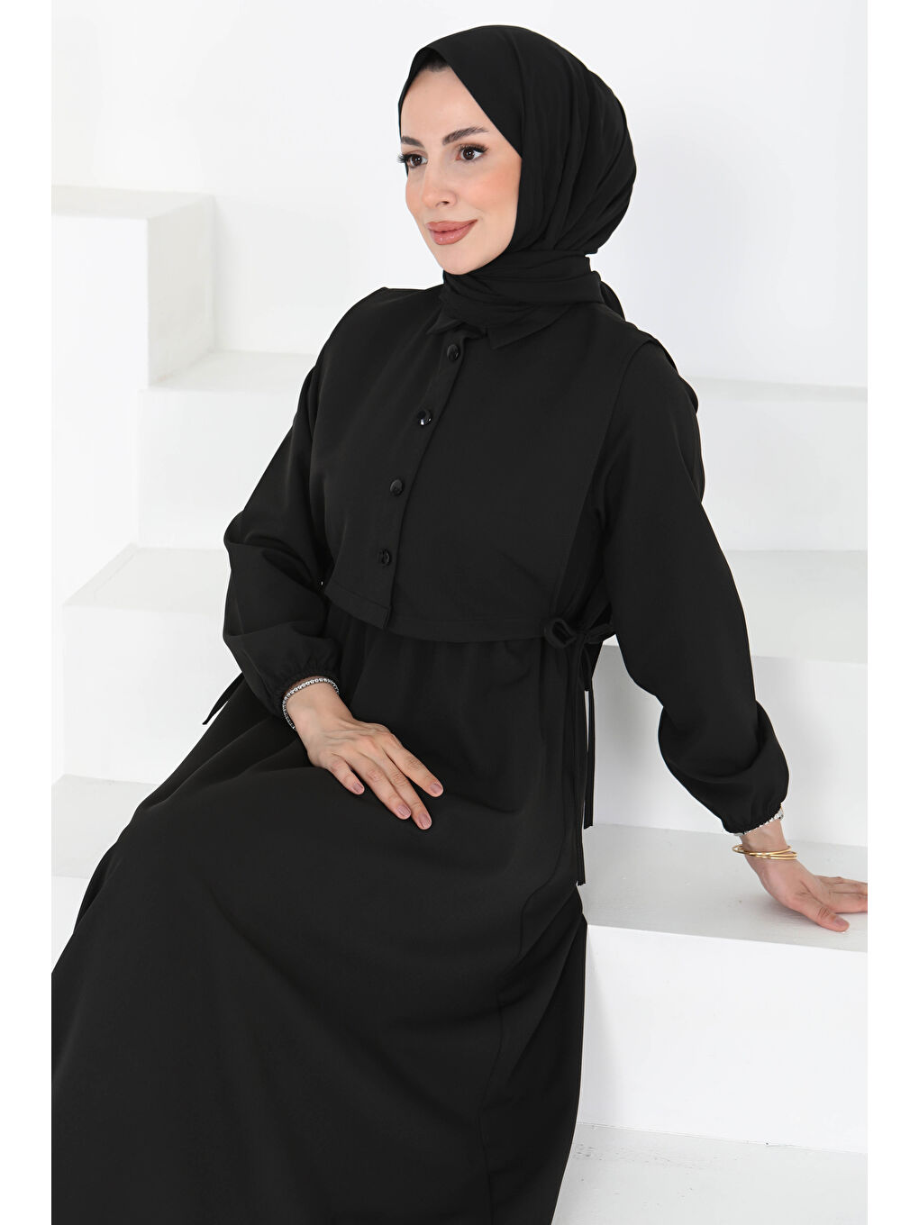 İkili Elbise Takım Siyah - 27184-3