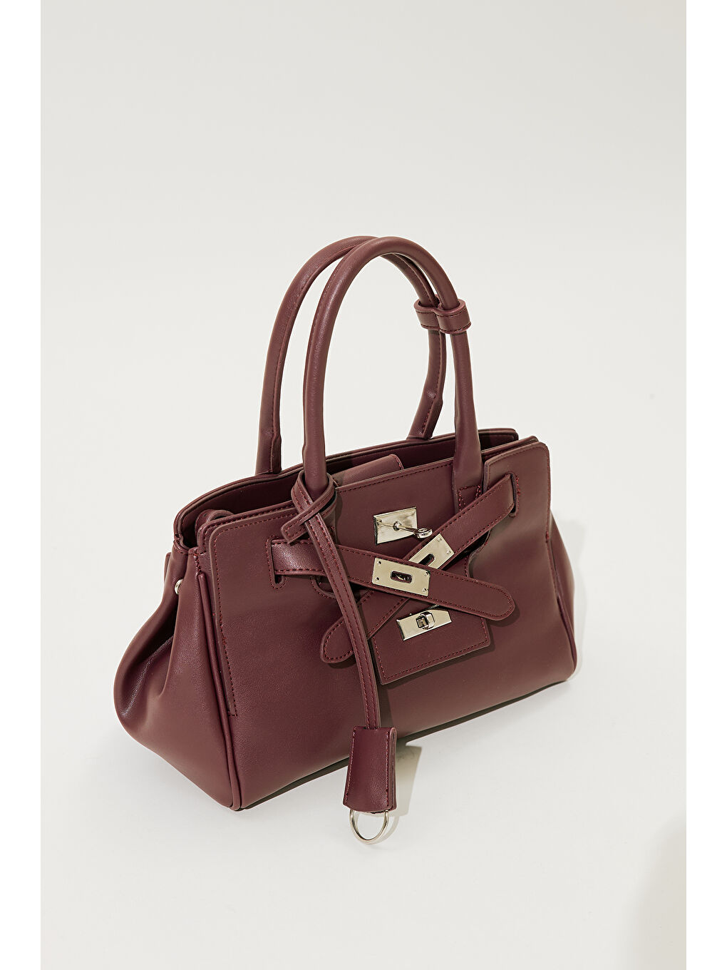 Kırmızı Arte Cepli Çanta Vişne-1