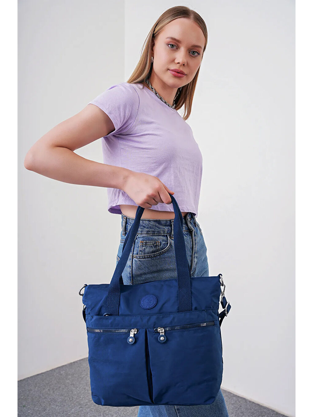 Lacivert Kadın Omuz Çantası BHPC6014-1