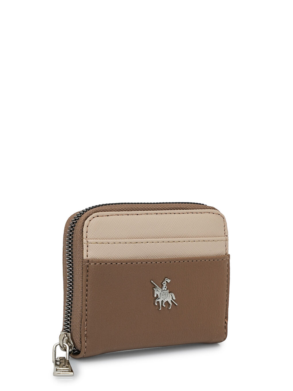 Bej Kartlık Bölme Detaylı Mini Cüzdan CZ100-1-1