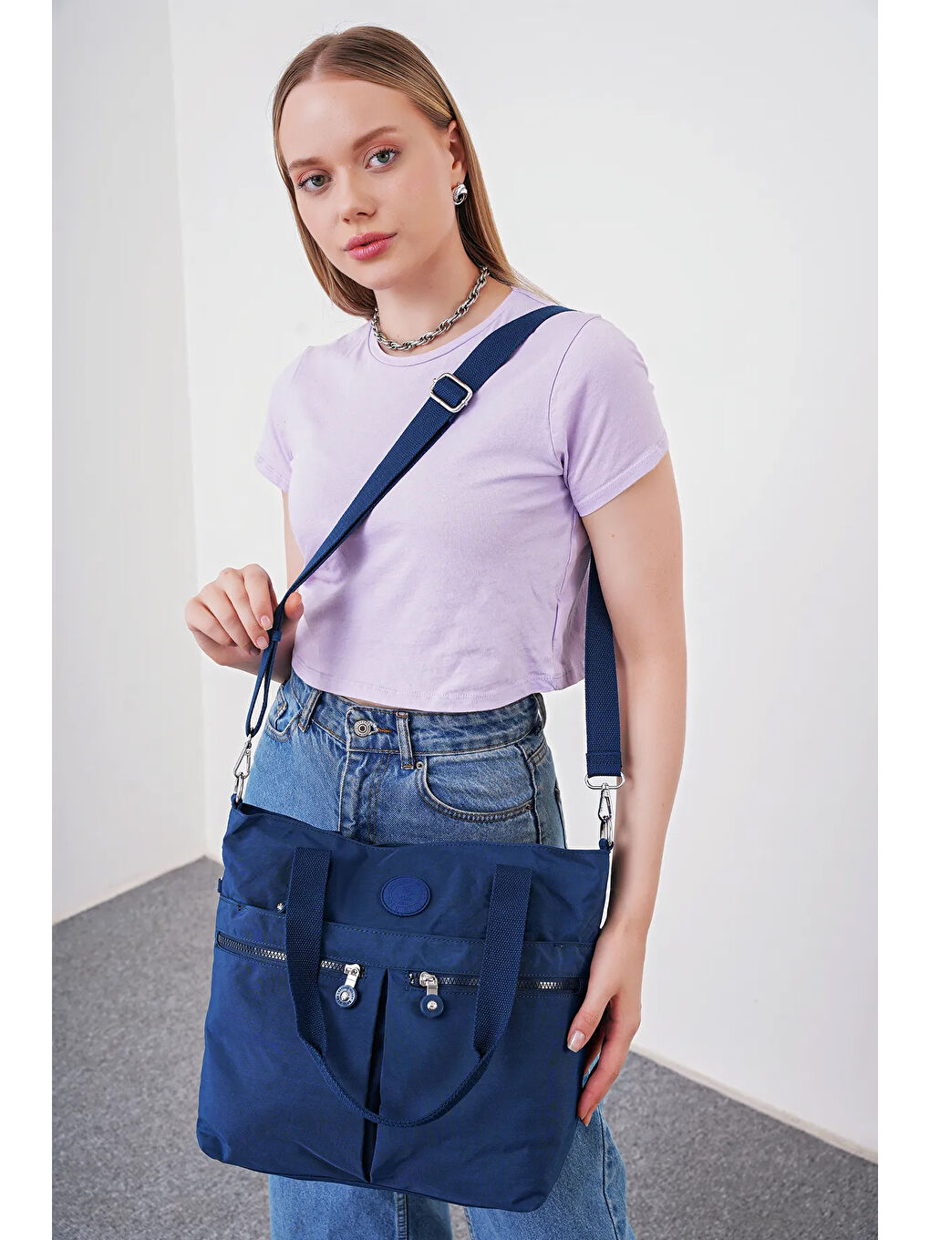 Lacivert Kadın Omuz Çantası BHPC6014-4