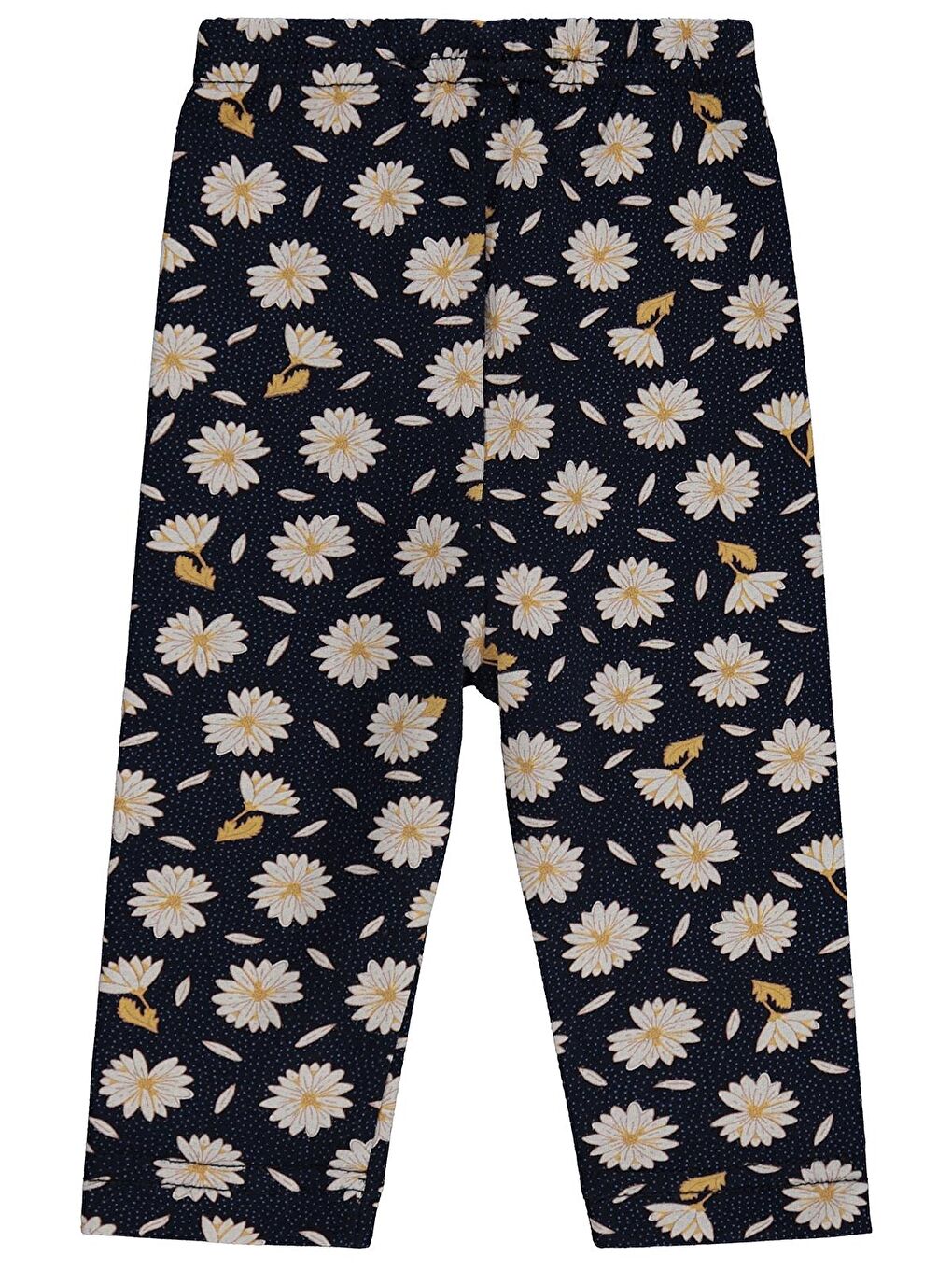 Baby Papatya Baskılı 6-18 Ay Tayt - Lacivert 12-18 Ay-1