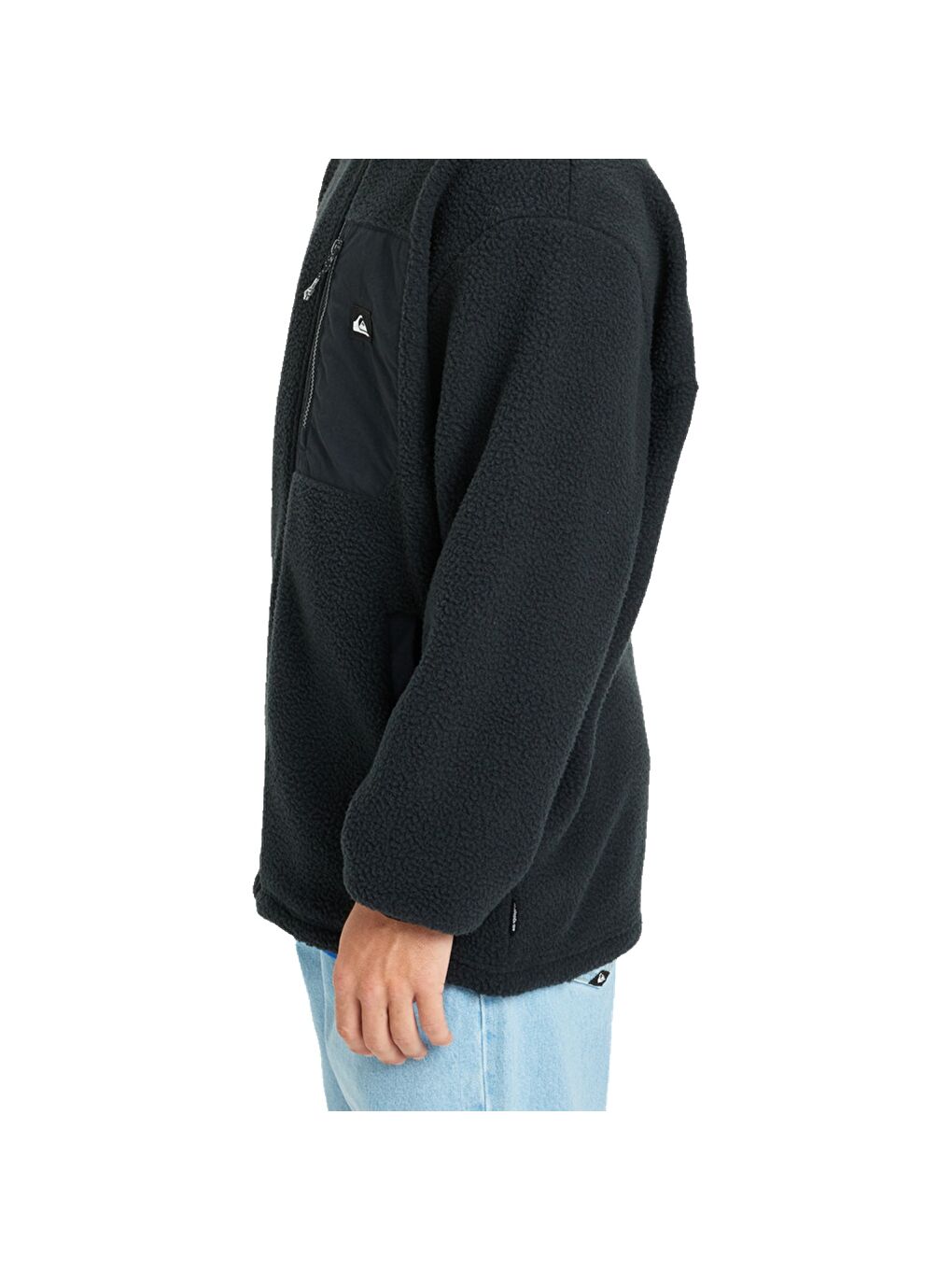 Clean Coast Fz Siyah Polar Erkek Fermuarlı Sweatshirt Hırka-1