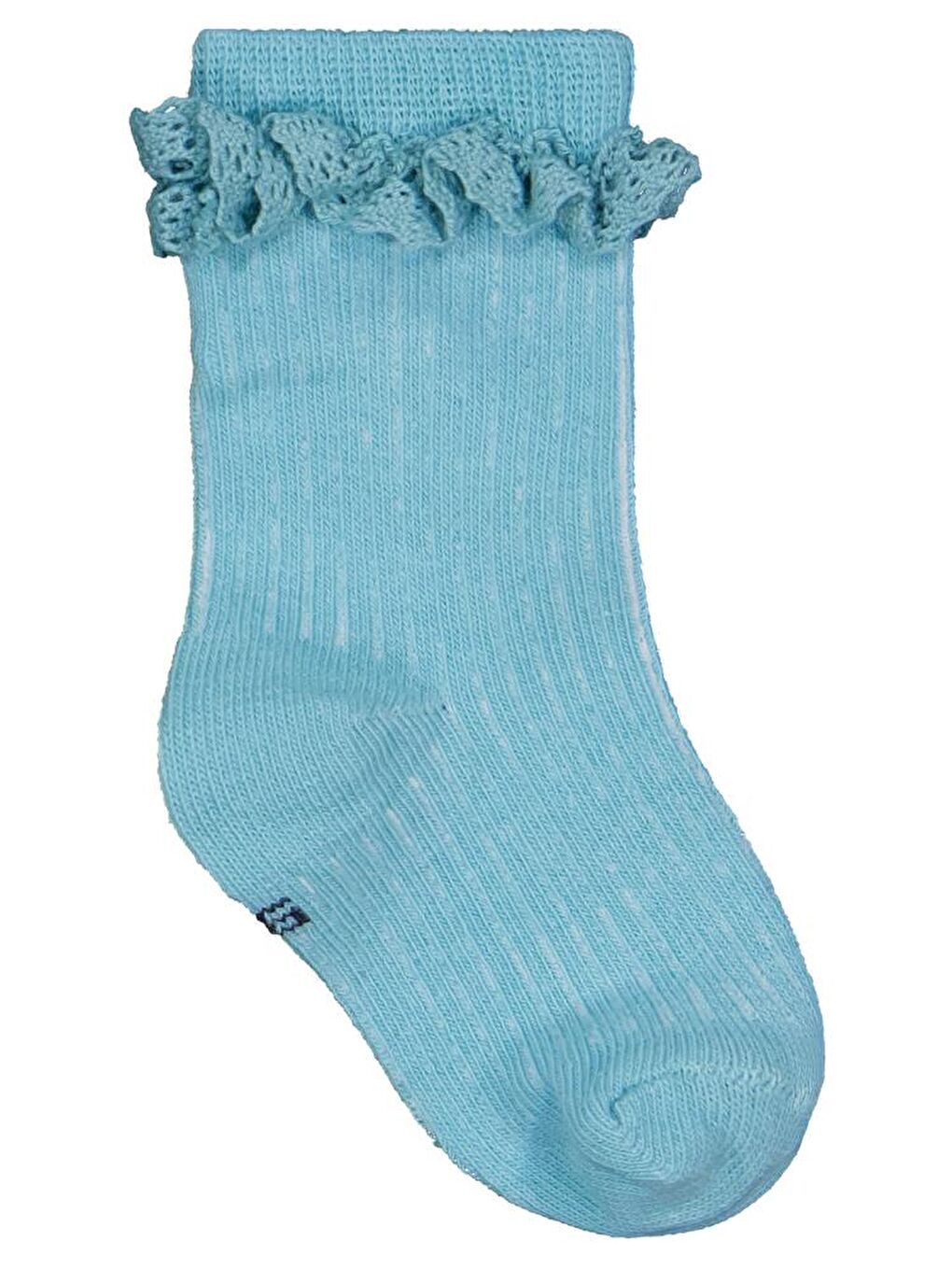 Beyaz Baby Fırfır Aksesuar 3'lü 6-18 Ay Bebek Kız Çorap Set - Standart 12 Ay-4