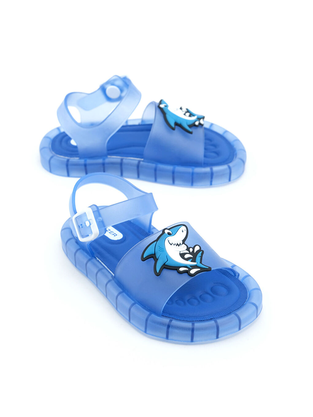 Mavi Erkek Çocuk Yazlık Airblow Bilekten Tokalı Ayarlanabilir Rahat Işıklı Taban Günlük Sandalet