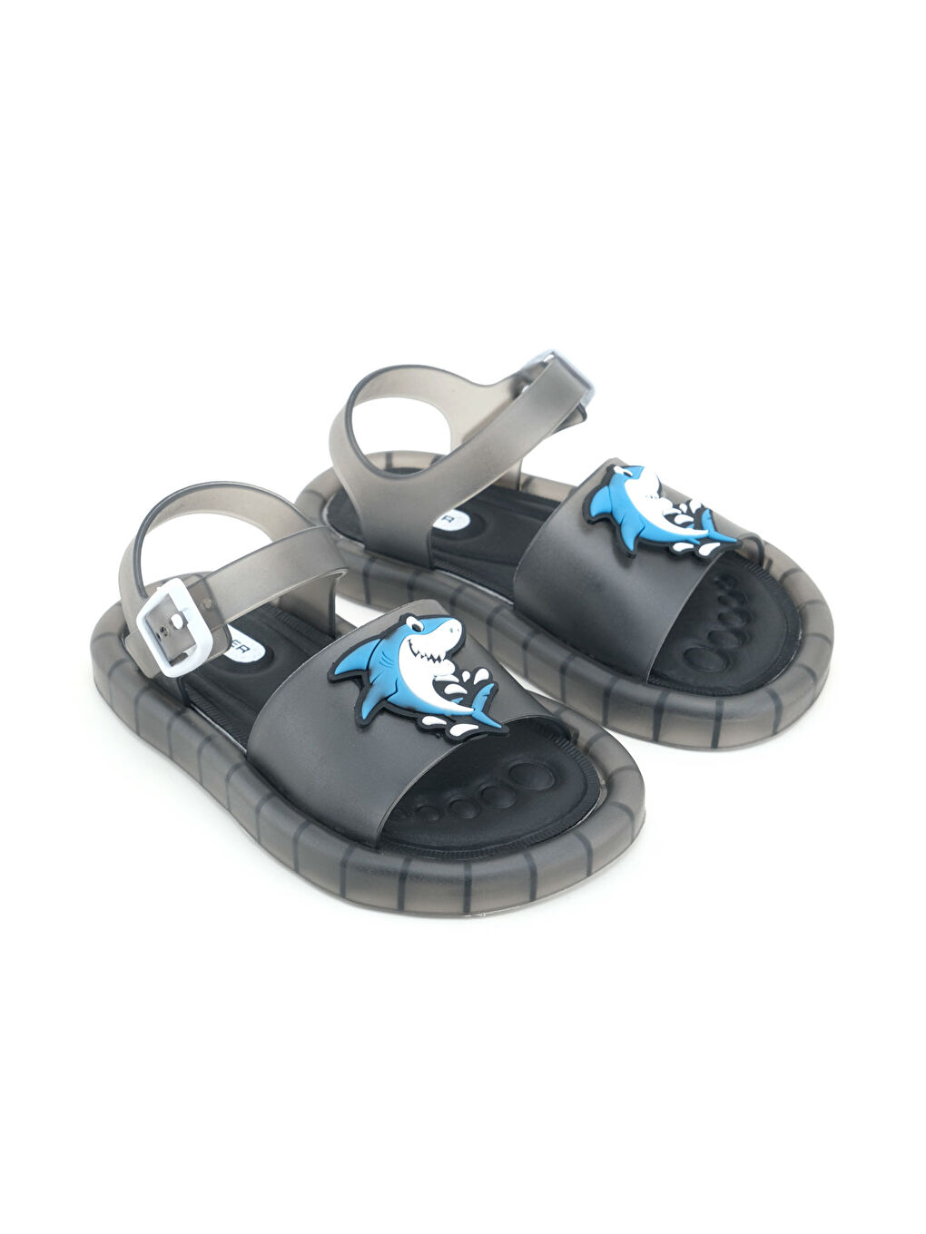 Siyah Erkek Çocuk Yazlık Airblow Bilekten Tokalı Ayarlanabilir Rahat Işıklı Taban Günlük Sandalet-2