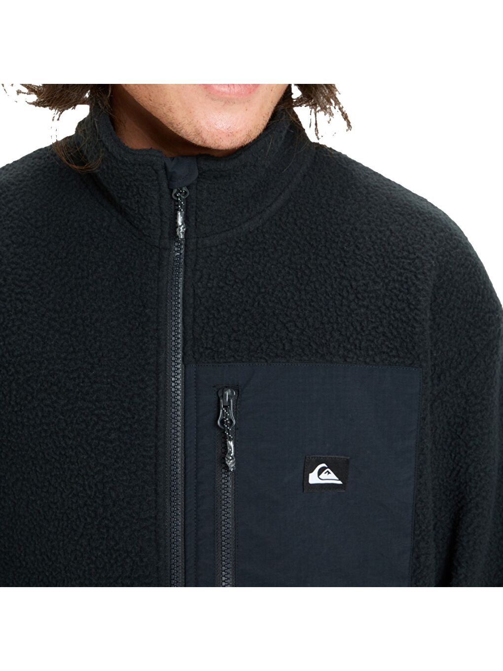 Clean Coast Fz Siyah Polar Erkek Fermuarlı Sweatshirt Hırka-2