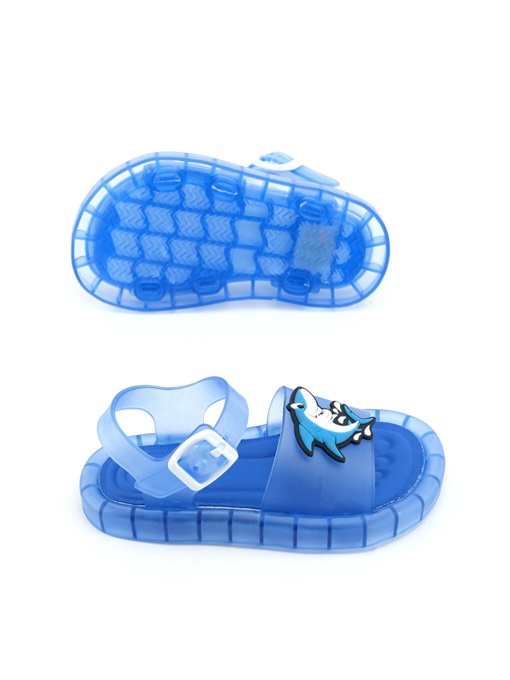 Mavi Erkek Çocuk Yazlık Airblow Bilekten Tokalı Ayarlanabilir Rahat Işıklı Taban Günlük Sandalet-4