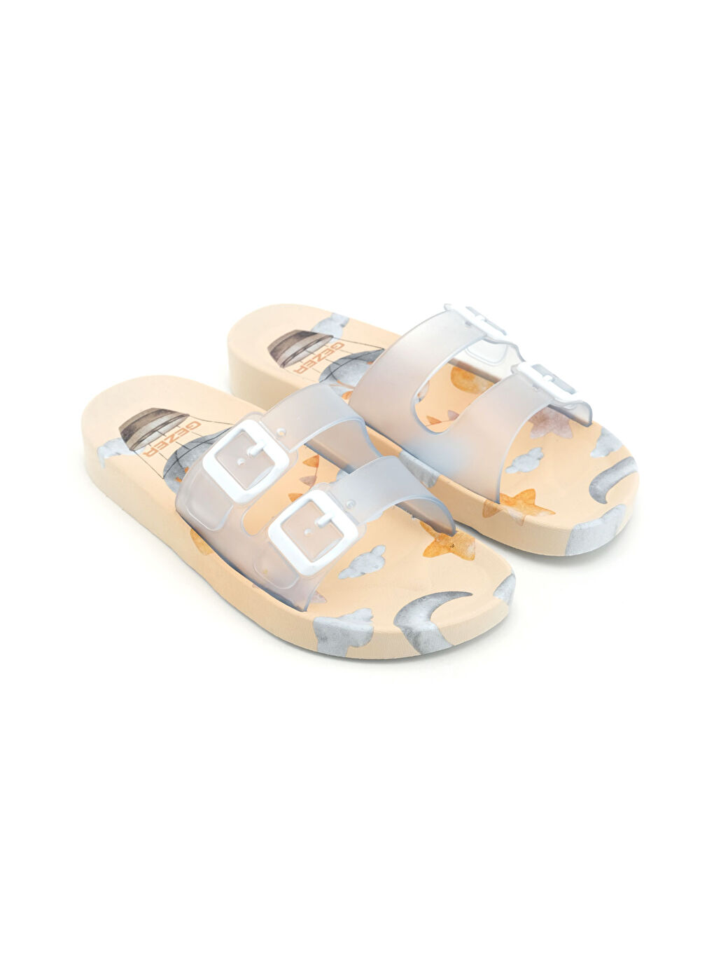 Beyaz Kadın Yazlık Airblow Islak Zemine Uygun Rahat Taban Ev Banyo Havuz Plaj Günlük Terlik-2