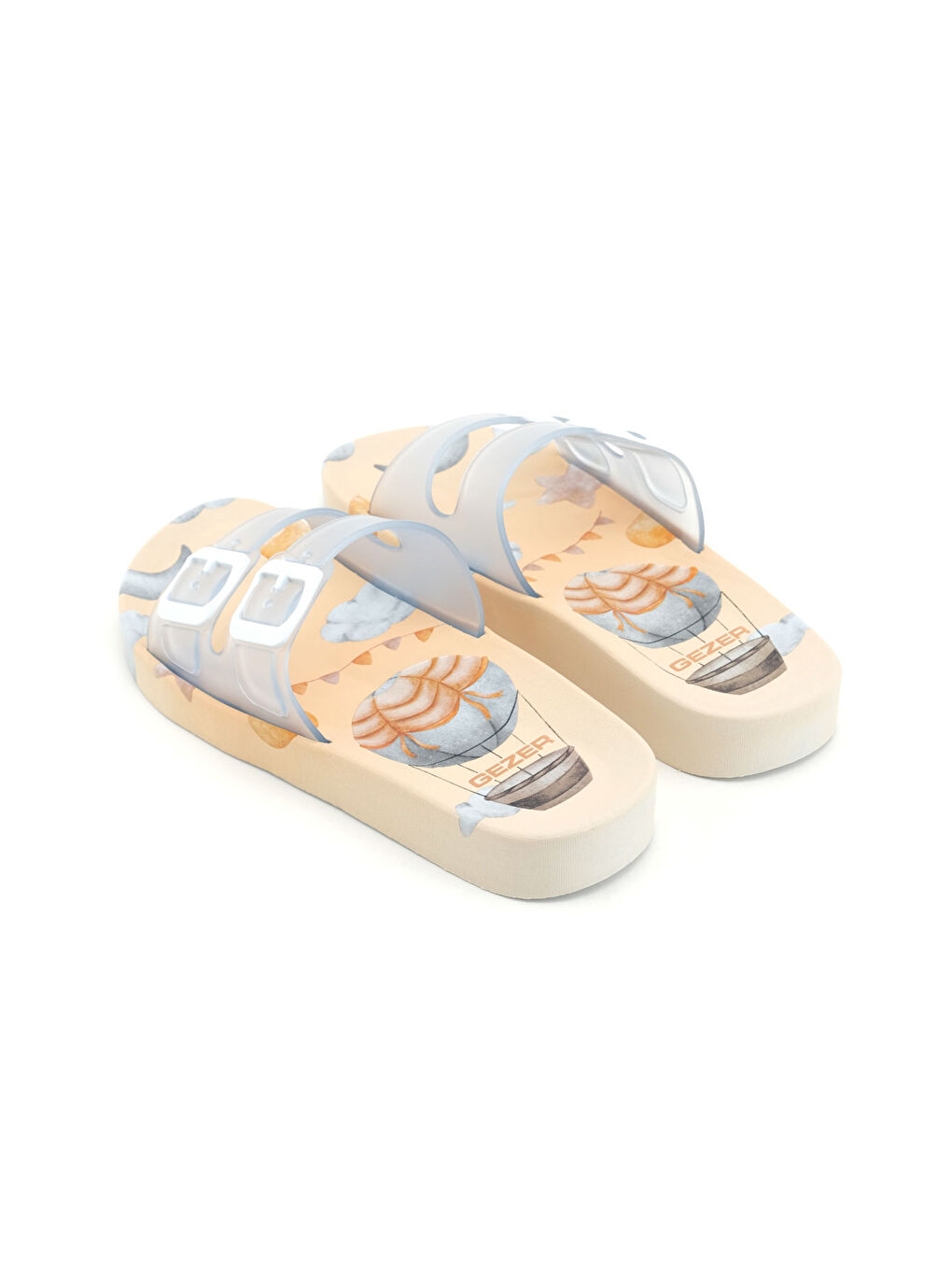 Beyaz Kadın Yazlık Airblow Islak Zemine Uygun Rahat Taban Ev Banyo Havuz Plaj Günlük Terlik-3