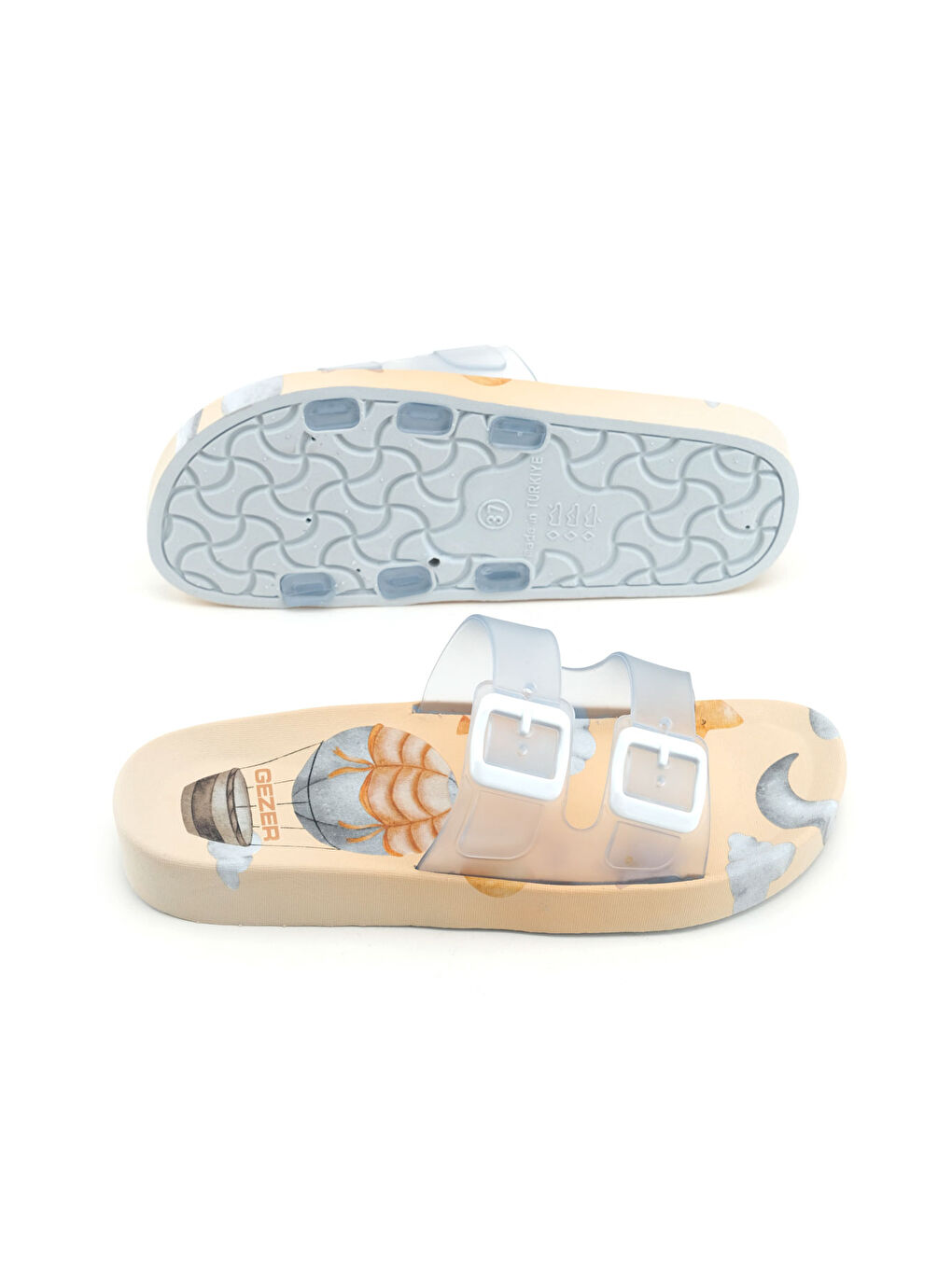 Beyaz Kadın Yazlık Airblow Islak Zemine Uygun Rahat Taban Ev Banyo Havuz Plaj Günlük Terlik-4