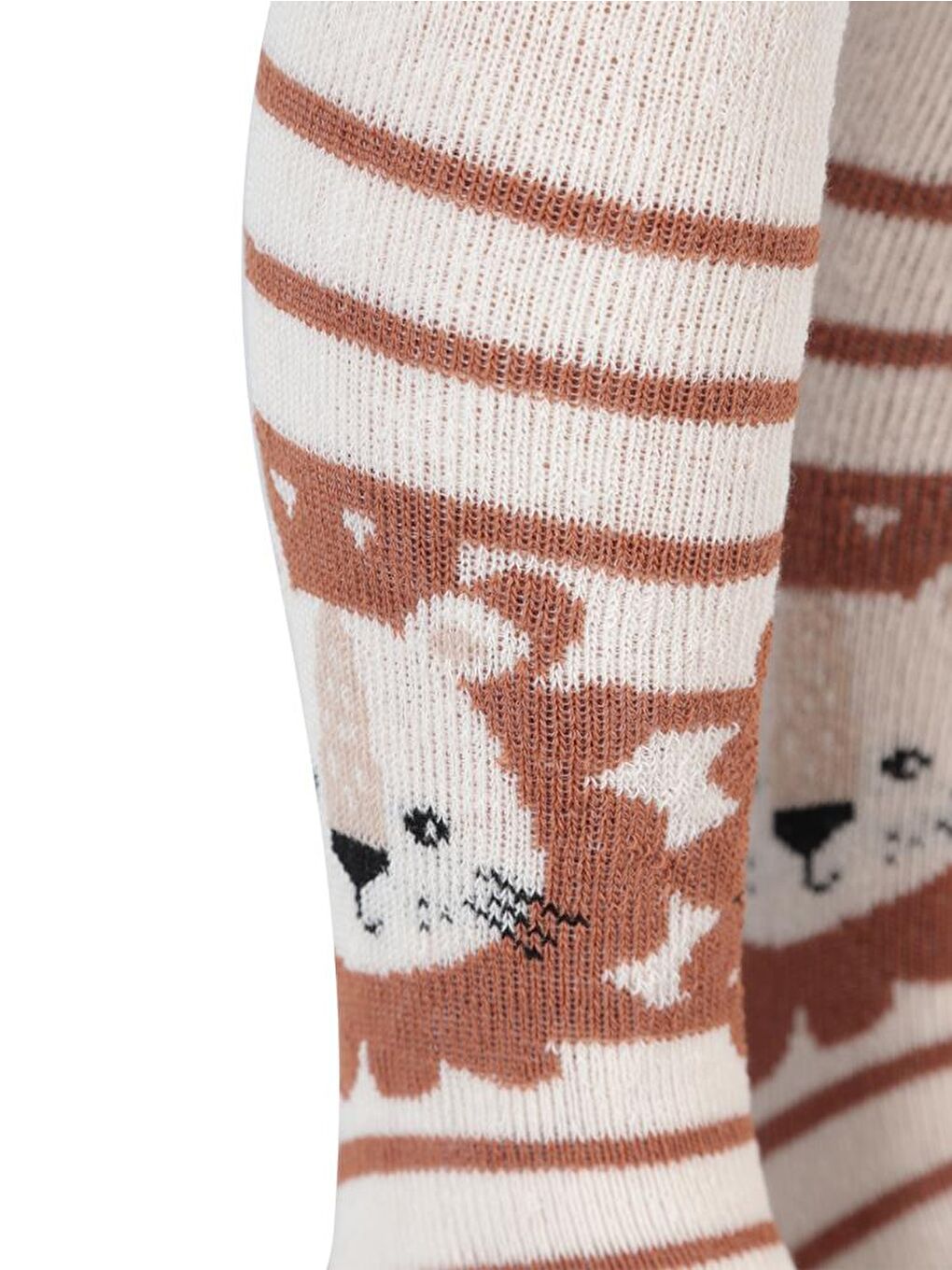 Lila Baby Lion Havlu 6- Bebek Erkek Külotlu Çorap - Ekru 18 Ay-1