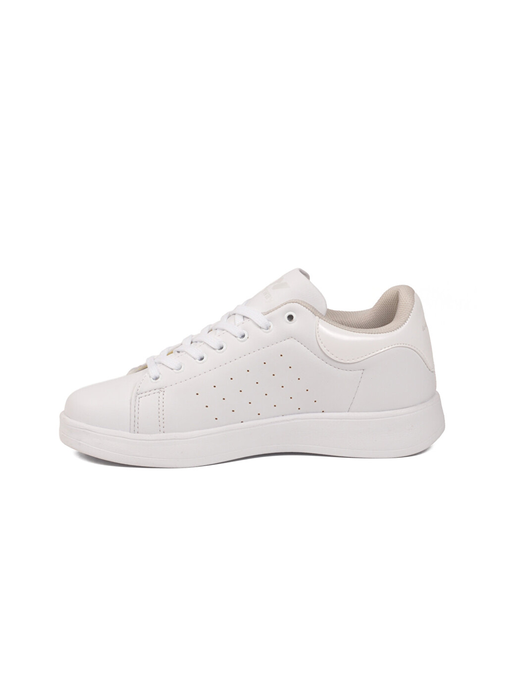 Beyaz Bağcıklı Hafif Unisex Cilt Spor Ayakkabı Costa G-3