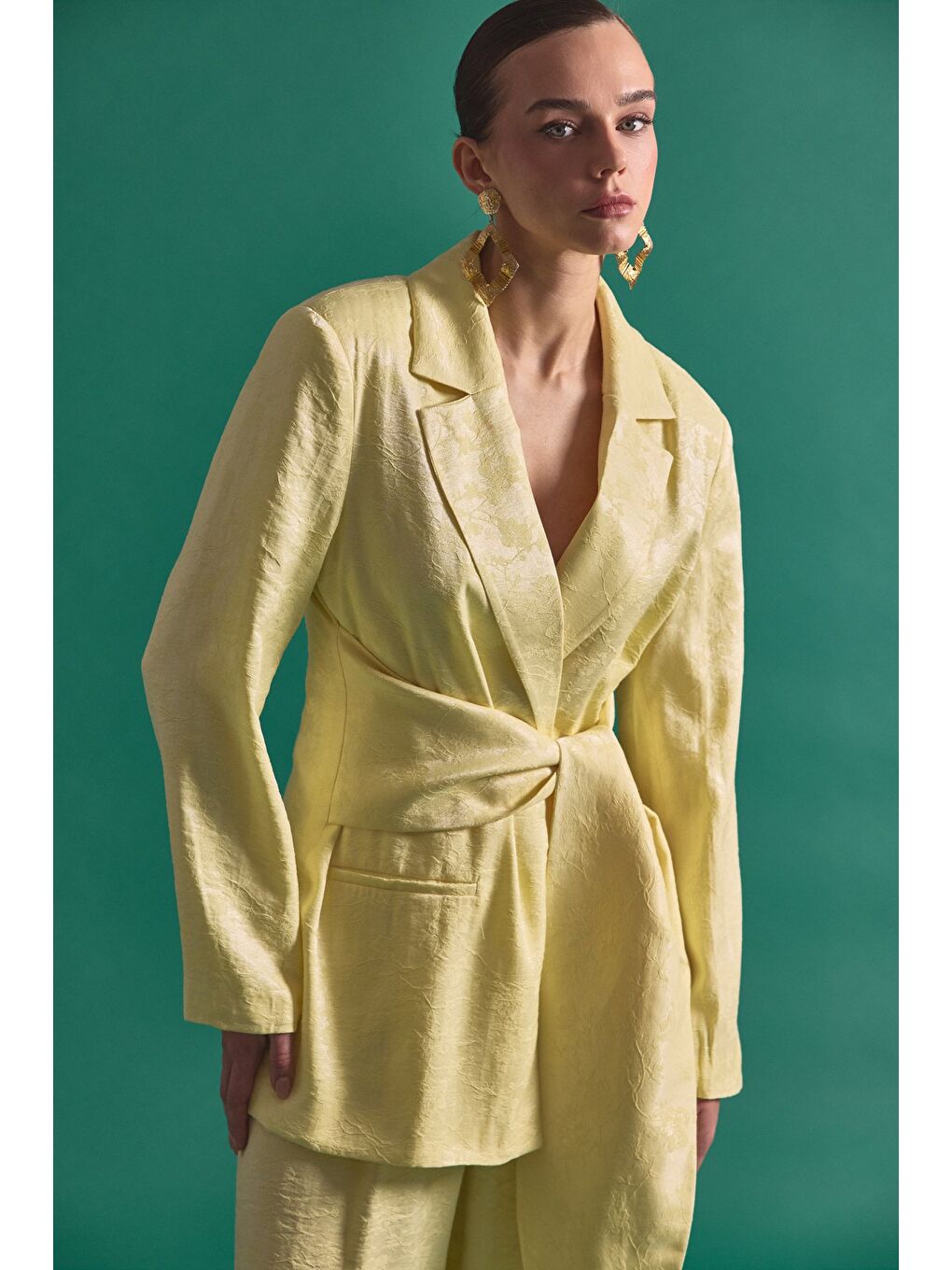 Freya Ceket - Sarı-4