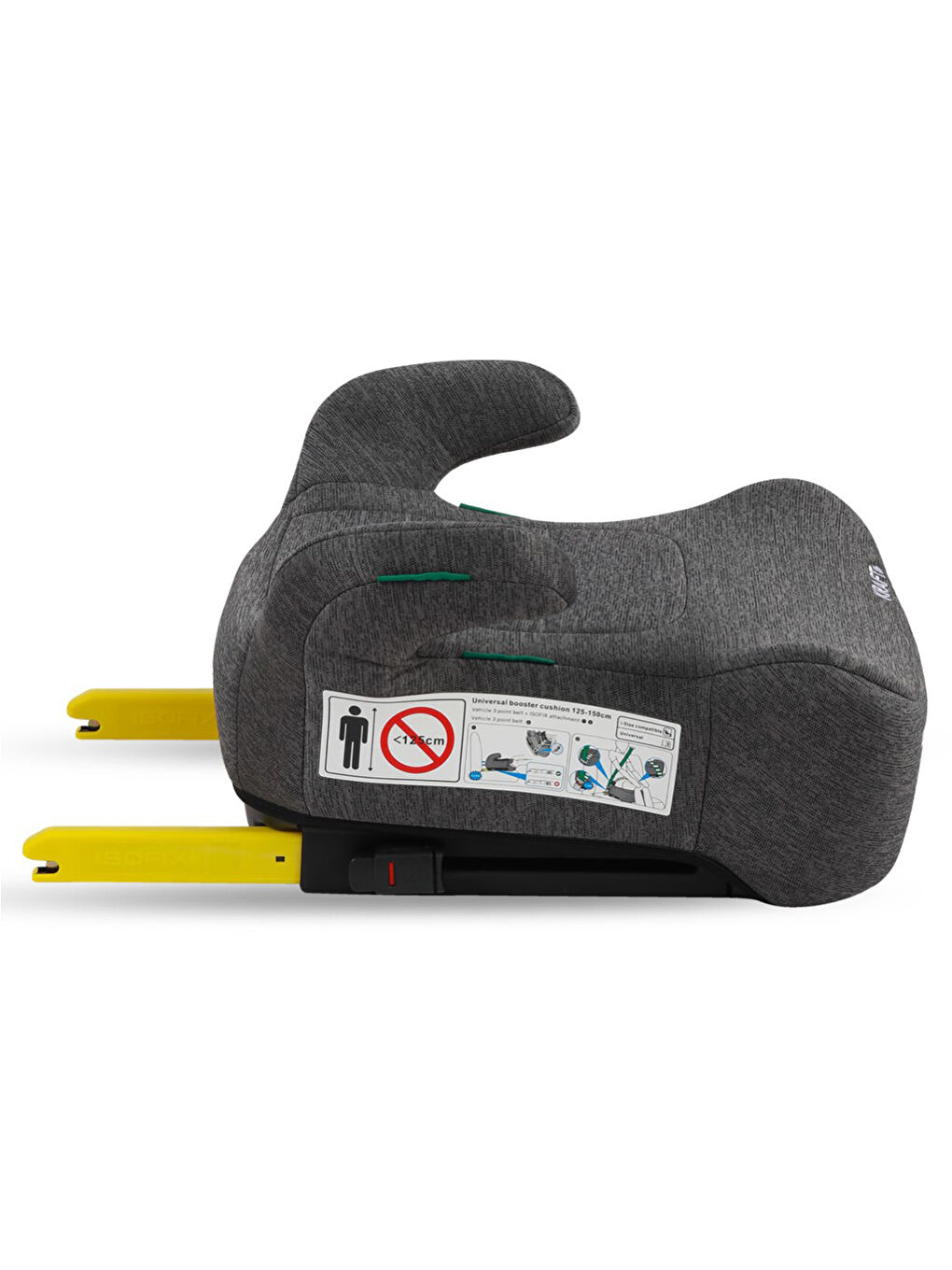 Lord Fix I-Size 15-36 kg Yükseltici Oto Koltuğu Gri-2