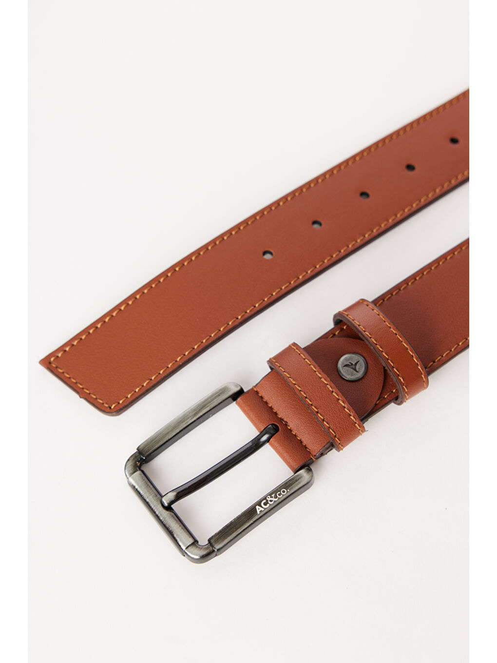 Kahverengi Erkek Taba Casual Suni Deri Kemer-1