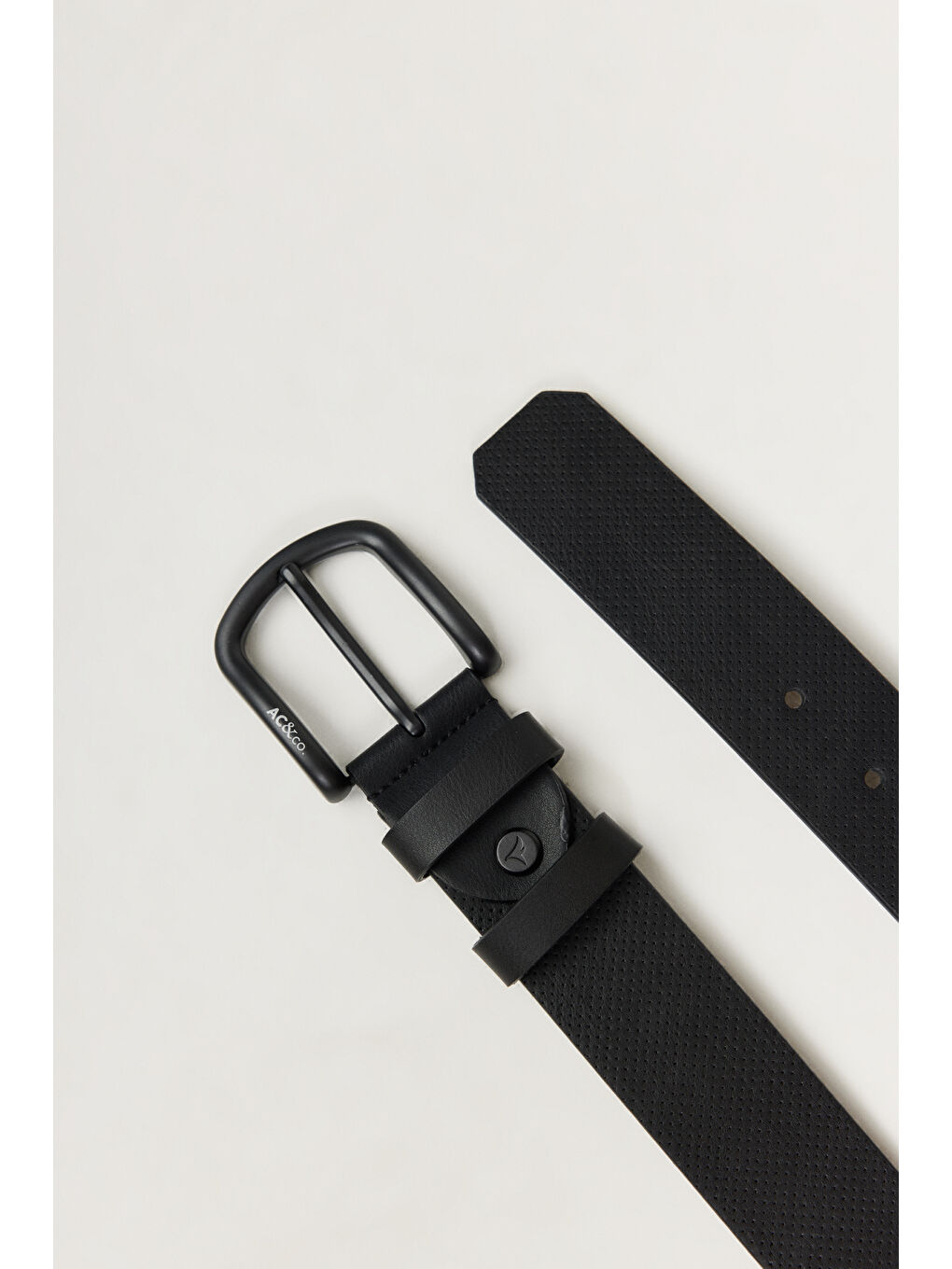 Erkek Siyah Casual Suni Deri Kemer-1