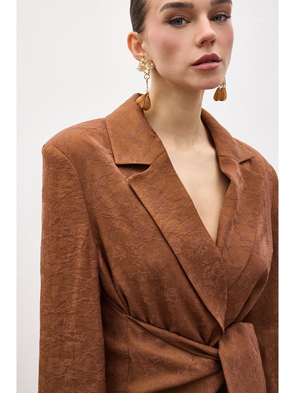 Kahverengi Freya Ceket - Kahve-1