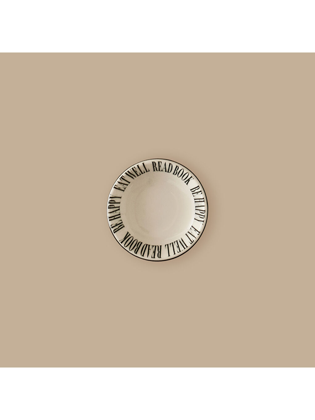 Book Lovers Porselen Sunum Kasesi Siyah (10 cm)