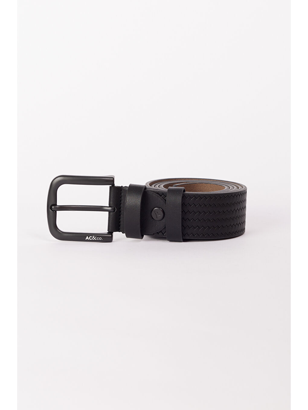 Erkek Siyah Casual Suni Deri Kemer